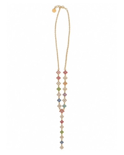 Gossip the Label I0020449 Y-KETTING CRYSTAL BLOEMEN