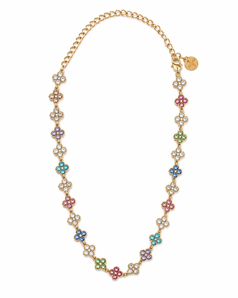 Gossip the Label KETTING CRYSTAL BLOEMEN Multi