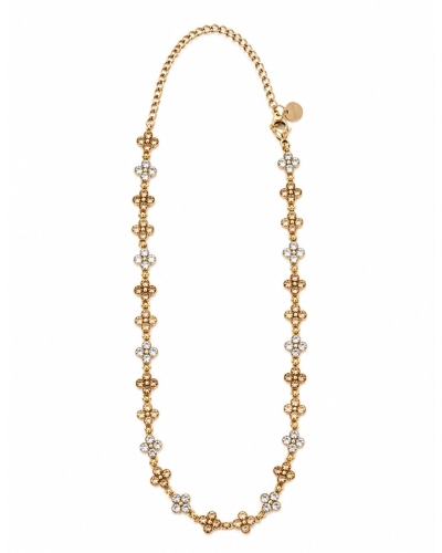 Gossip the Label KETTING CRYSTAL BLOEMEN Champagne
