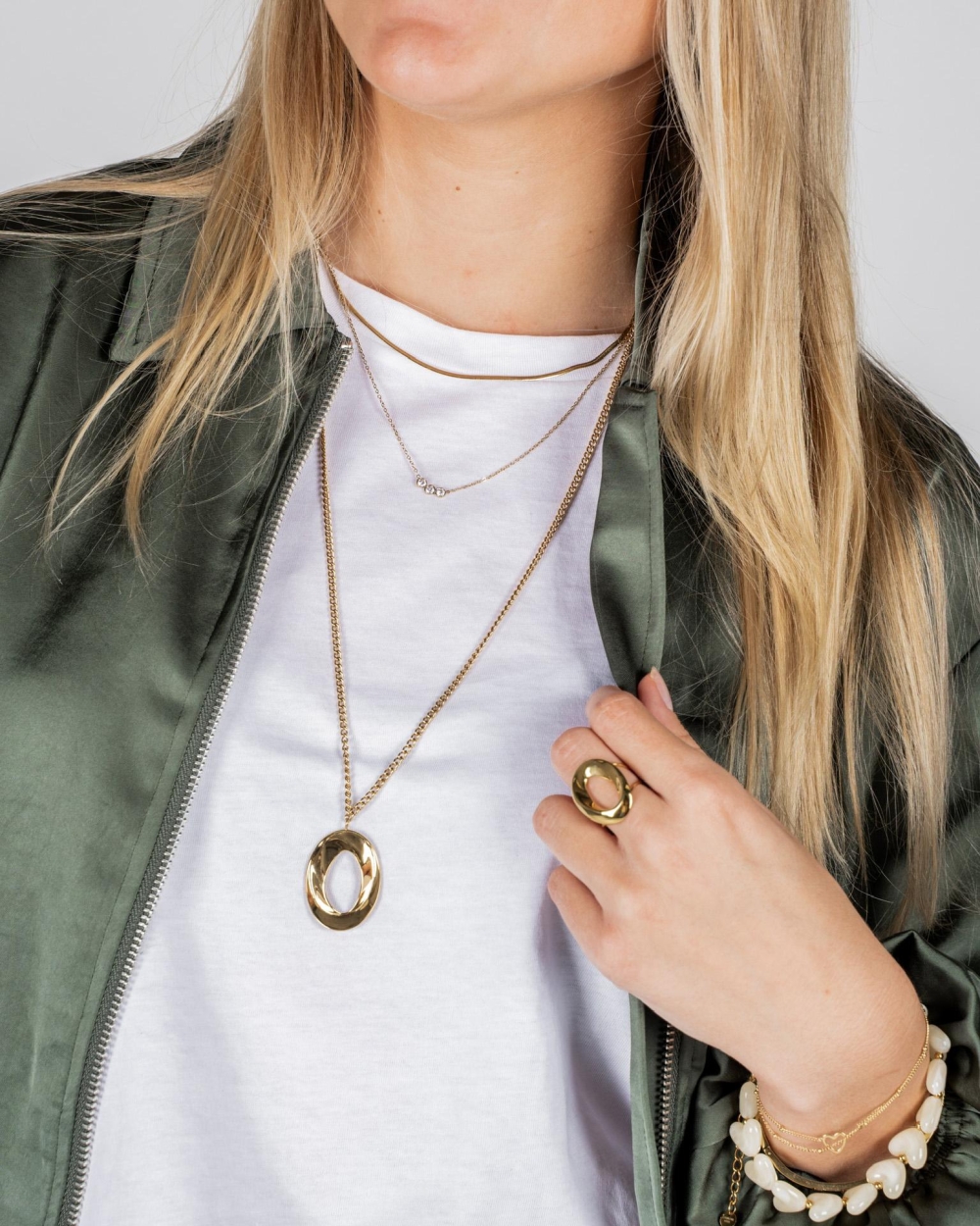 Gossip MIDDELLANGE KETTING CIRKEL Goud