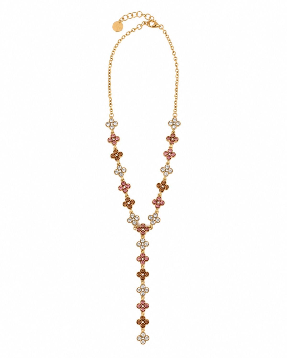 Gossip the Label Y-KETTING CRYSTAL BLOEMEN Champagne