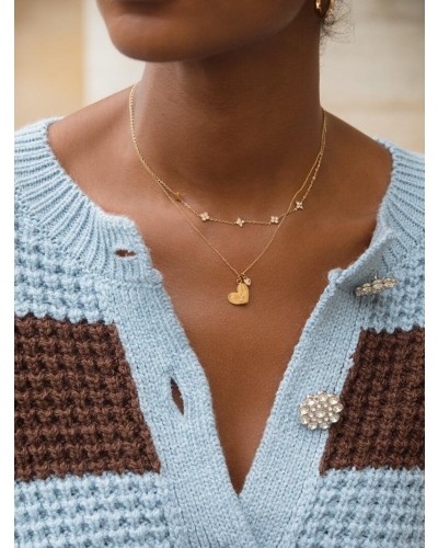 My Jewellery Necklace strass 5 clovers MJ14536