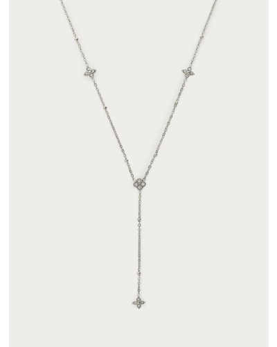 My Jewellery Necklace Y strass clovers MJ16968