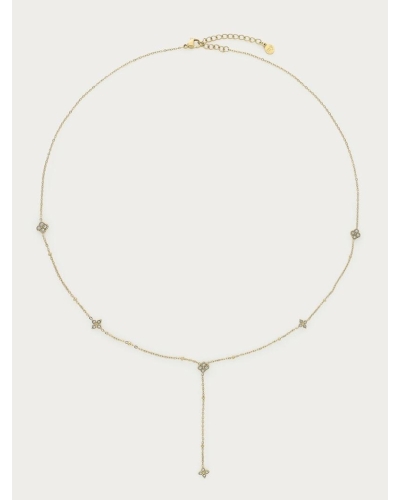 My Jewellery Necklace Y strass clovers MJ16968
