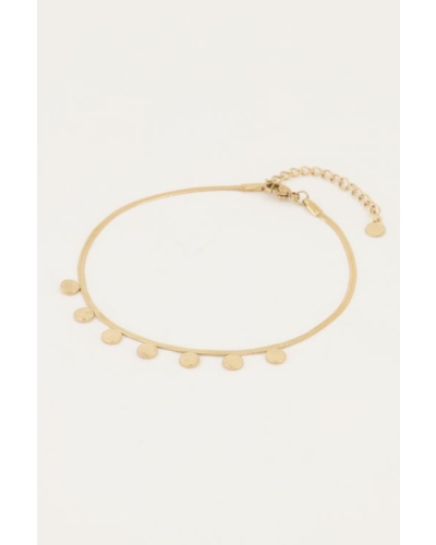 My Jewellery ENKELBANDJE MET MUNTJES GOUD