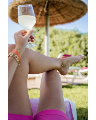Gossip Gossip Enkelbandjes ENKELBANDJE MET SCHELPENBEDELS Goud