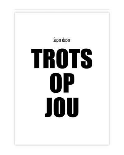 Gossip KAART TROTS OP JOU