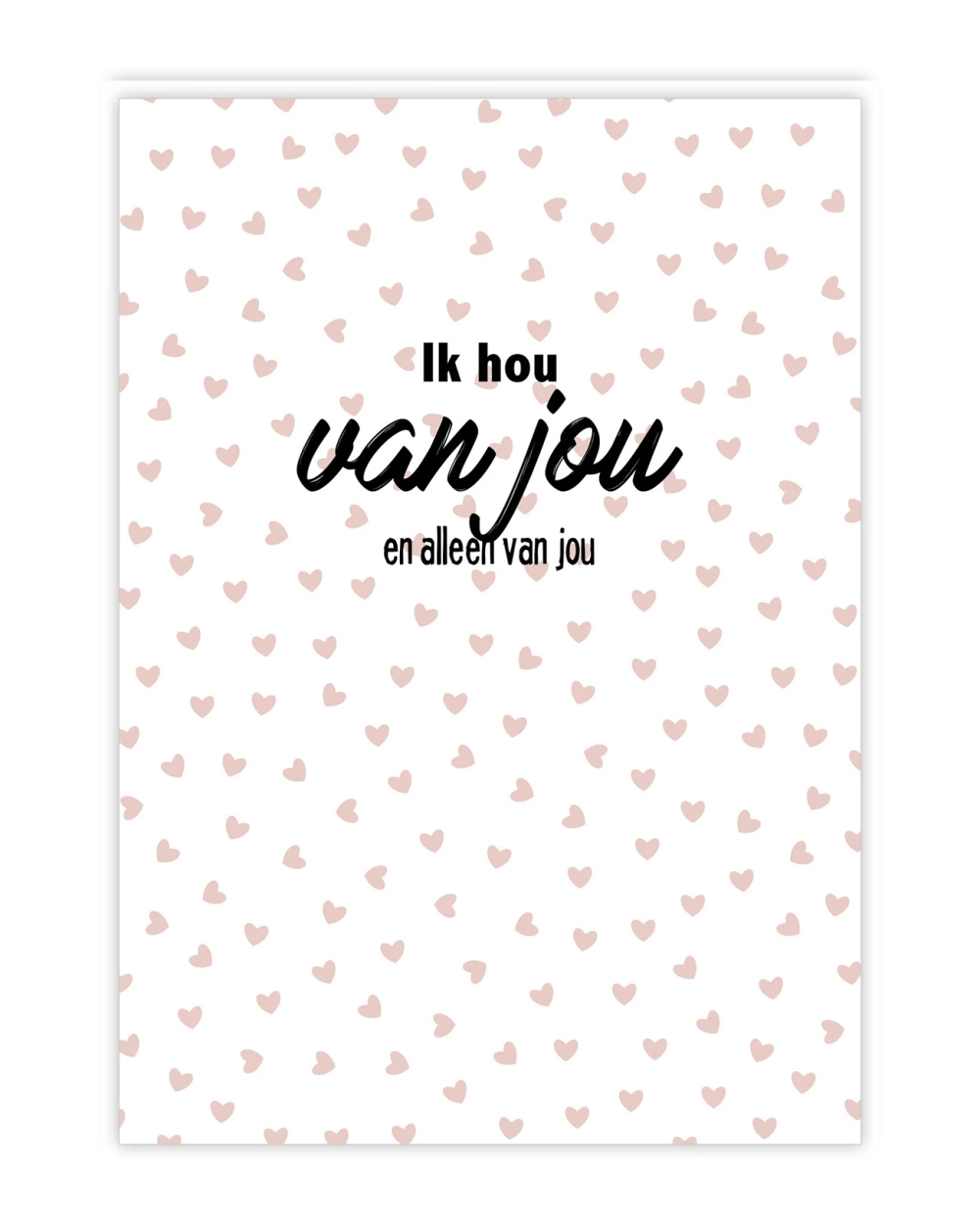 KAART IK HOU VAN JOU