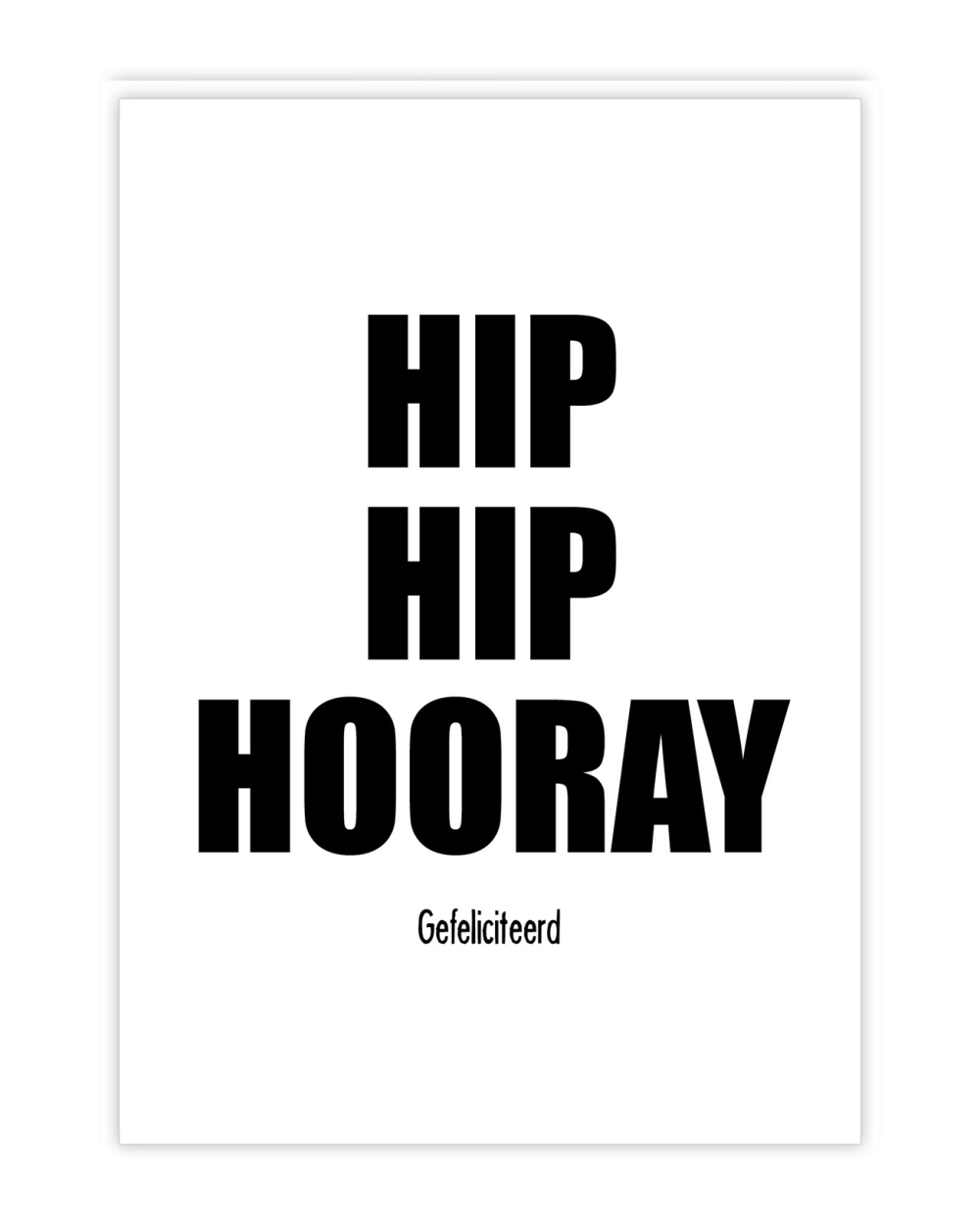 KAART HIP HIP HOORAY
