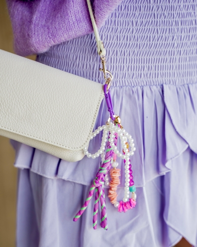My Jewellery SLEUTELHANGER MET KRALEN LILA