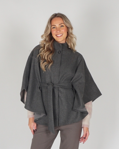 YAYA CAPE JAS DONKERGRIJS