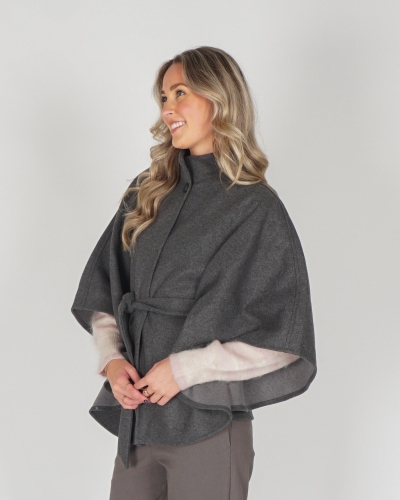 YAYA CAPE JAS DONKERGRIJS