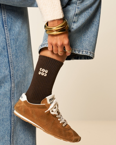 My Jewellery 2 pack socks brown and grey MJ15287