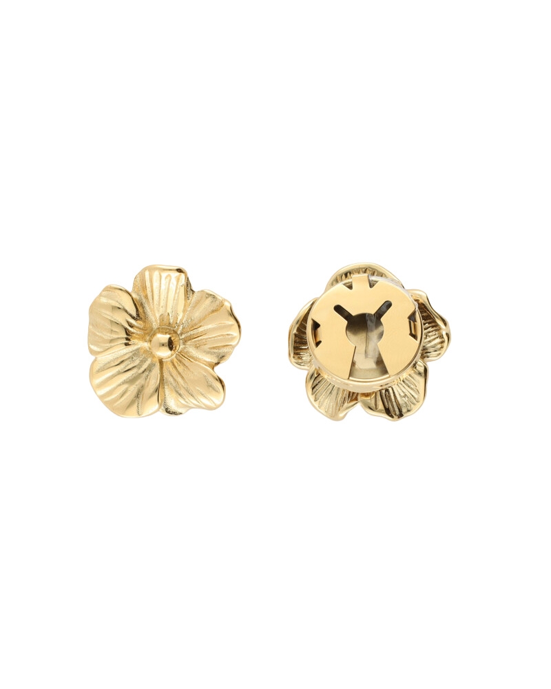 BLOEMEN KNOPEN SET GOUD 