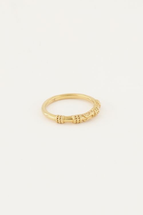 RING PATROON BALI GOUD