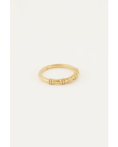 My Jewellery RING PATROON BALI GOUD