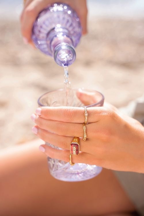 RING STEENTJE NUDE GOUD