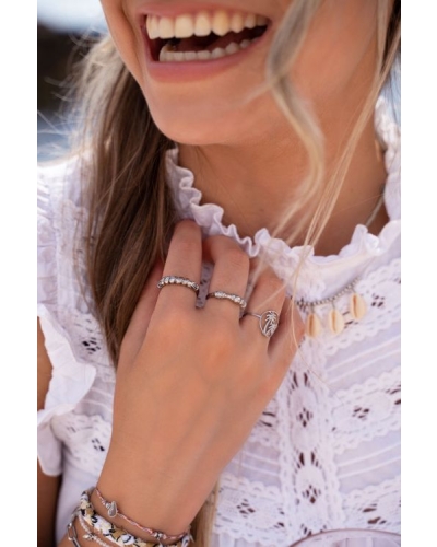 RING GEDRAAID BALI ZILVER