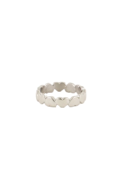 RING HARTJES ZILVER