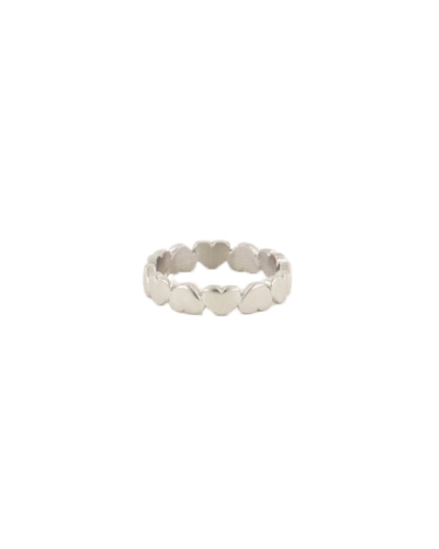 RING HARTJES ZILVER