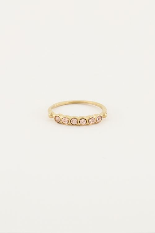 VINTAGE RING PEACH KRISTAL