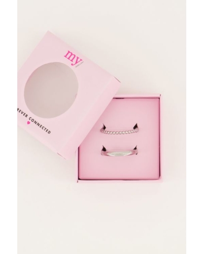 FOREVER CONNECTED RINGEN SET ZILVER 