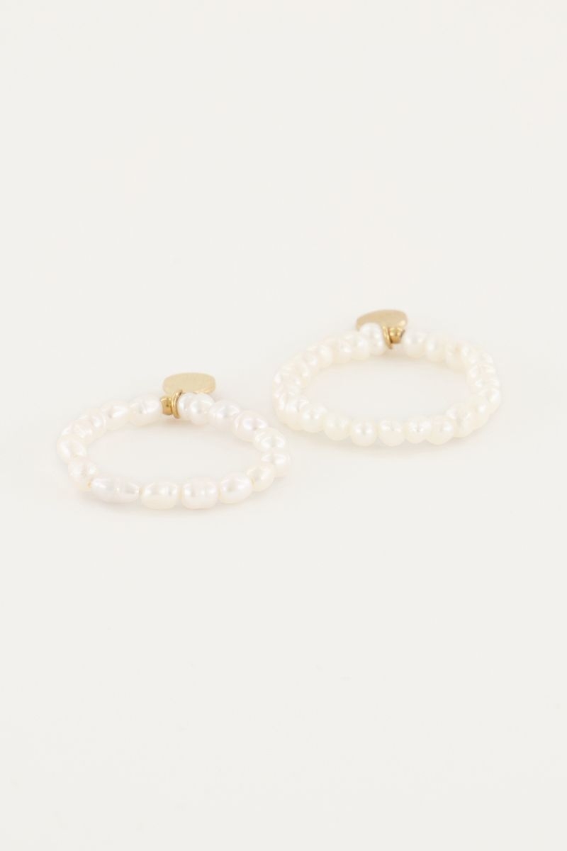 STRETCH RINGEN SET PARELS