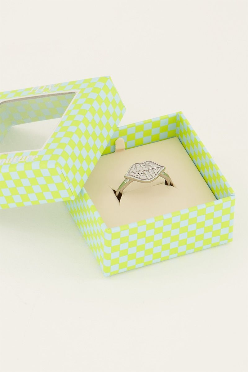 Candy couture ring très belle zilver
