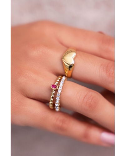 My Jewellery Signet ring heart MJ05610
