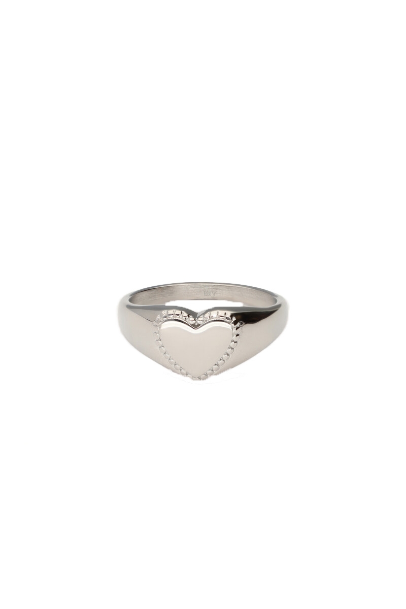 RING HART ZILVER