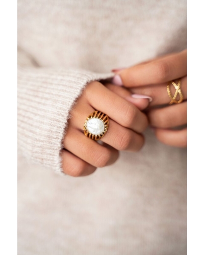 My Jewellery Statement ring met parel goud