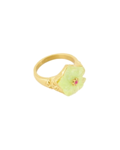 My Jewellery RING LIME HIBISCUS BLOEM
