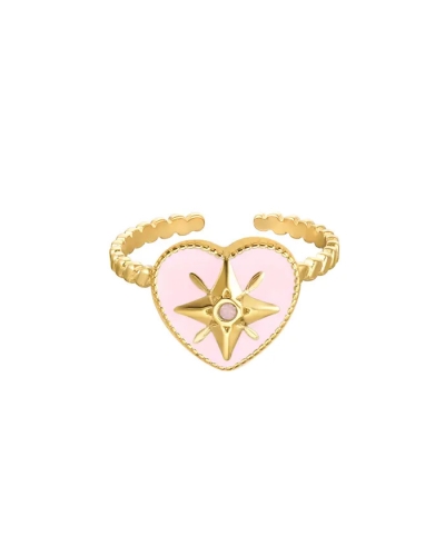 Gossip RING MET ROZE HART