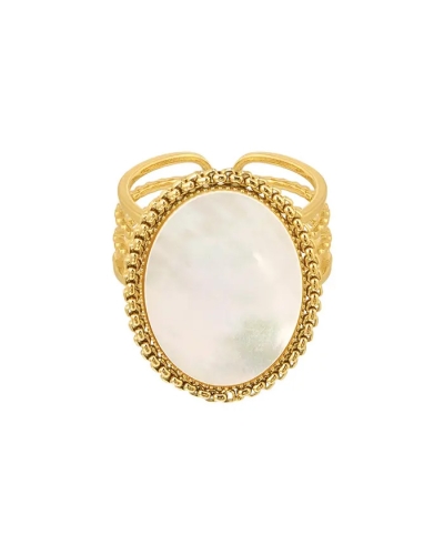 Gossip RING MET OVALE WITTE STEEN