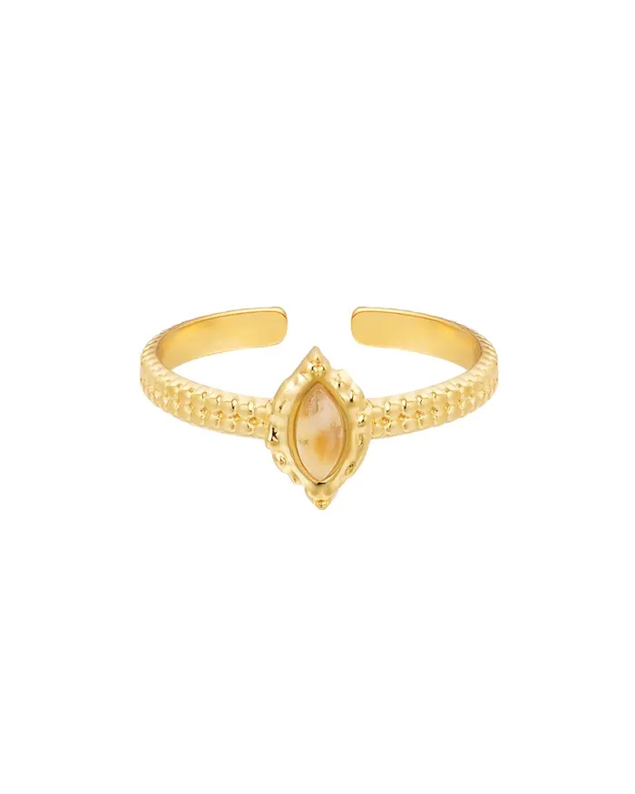 RING MET LANGEWERPIGE STEEN
