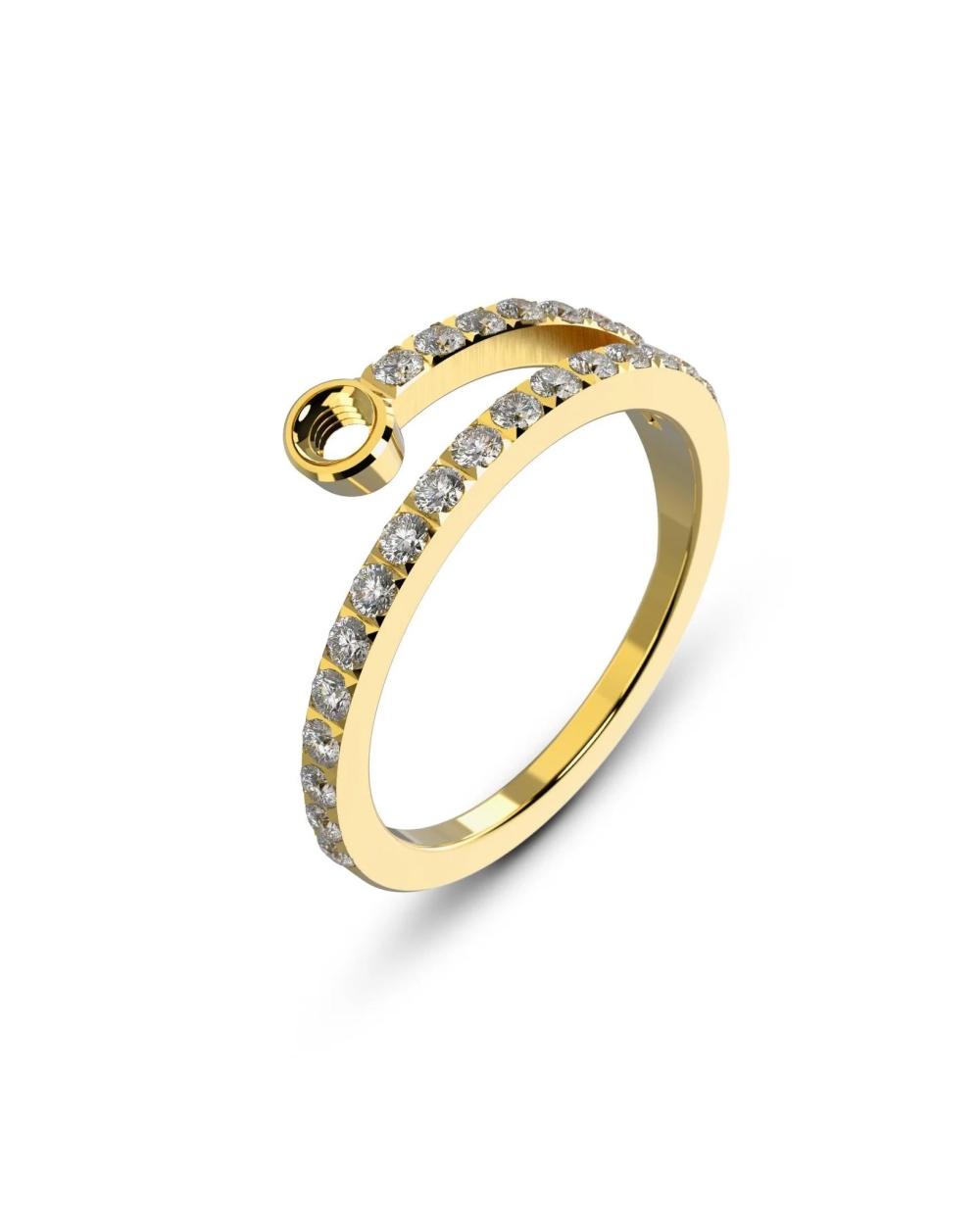 TWISTED TAMINA CZ RING