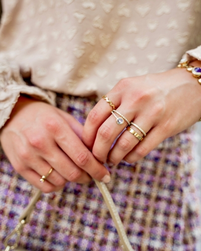 TWISTED TAMINA CZ RING