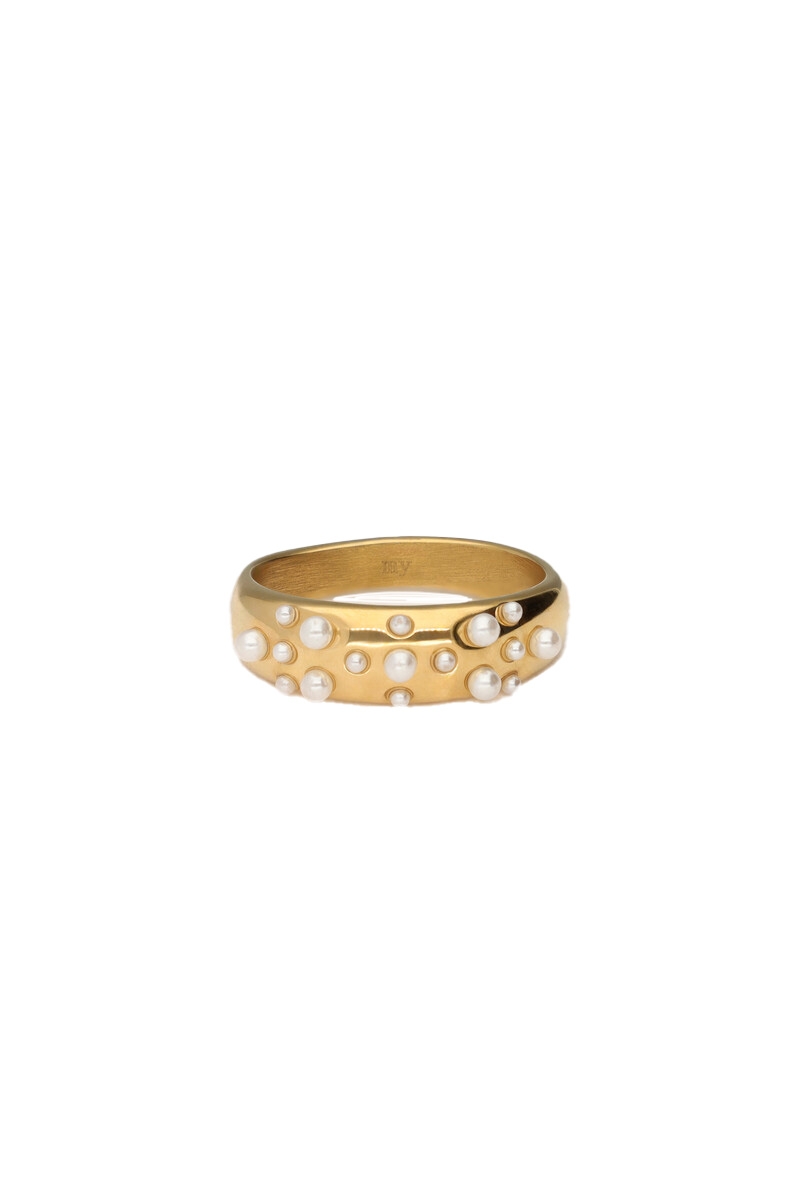 RING MET PARELS GOUD