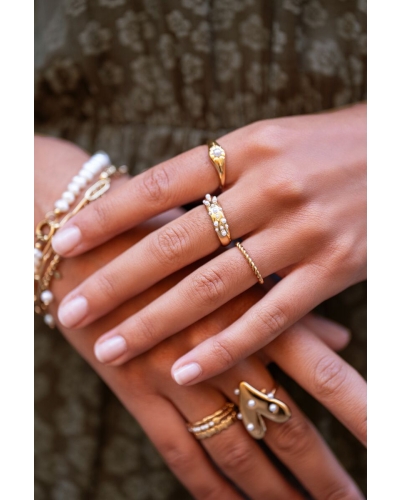 My Jewellery RING MET PARELS GOUD