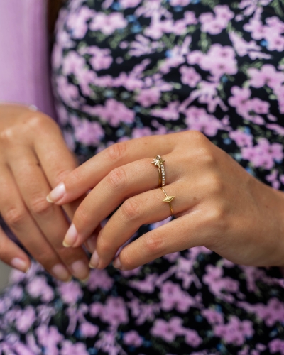 RING MET STER GOUD