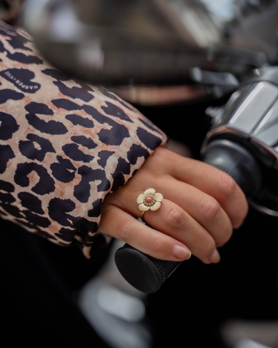 Gossip RING BLOEM ZALM