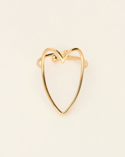My Jewellery RING OPEN HART GOUD