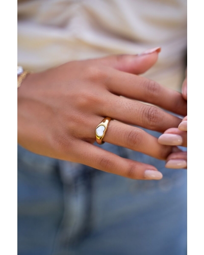 RING MET PARELMOER HARTJE