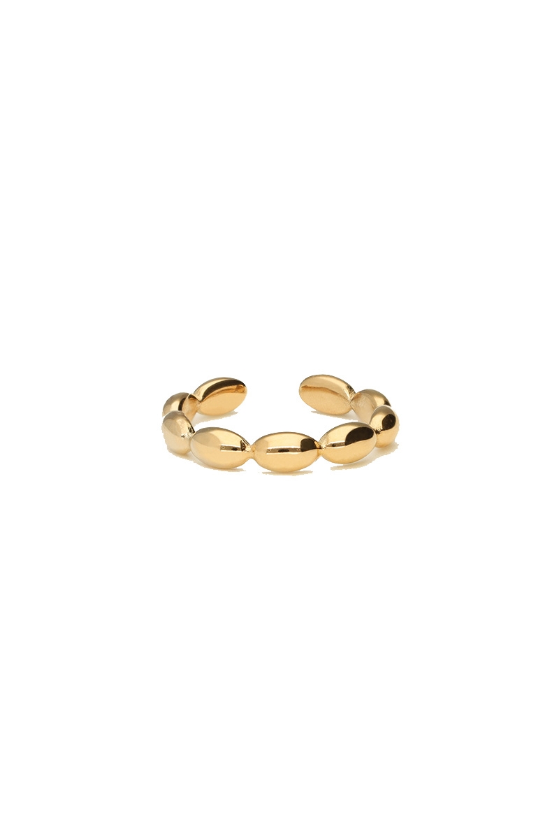 RING MET OVALE PATRONEN GOUD