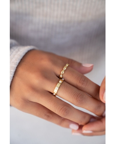 My Jewellery RING MET OVALE PATRONEN GOUD