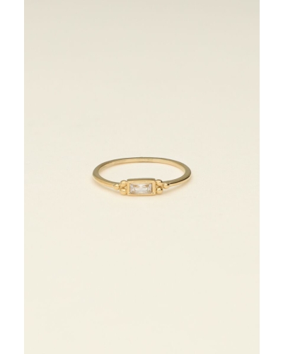 My Jewellery Ring square stone dots MJ09523