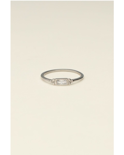 My Jewellery Ring square stone dots MJ09523