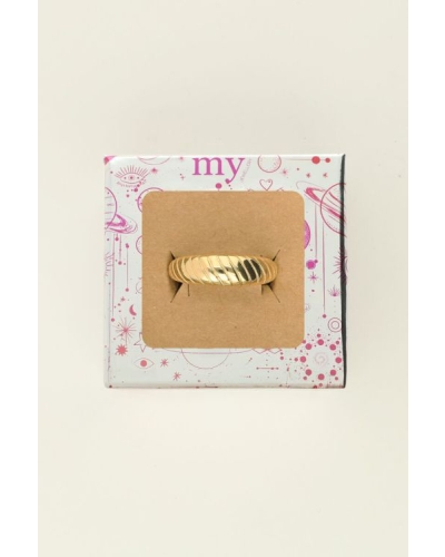 RING MET RIBBELS GOUD