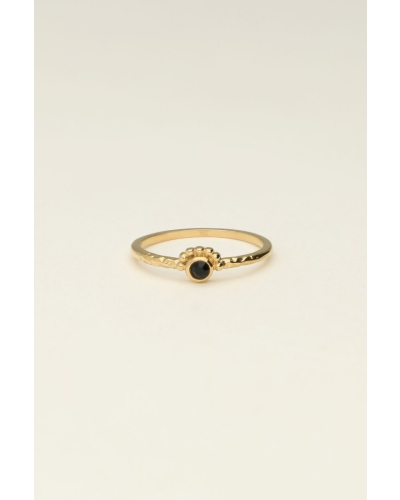 My Jewellery Ring tiny black stone MJ09526