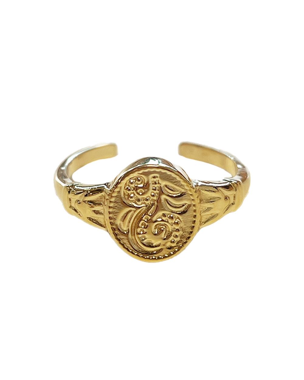 RING MET MUNT GOUD